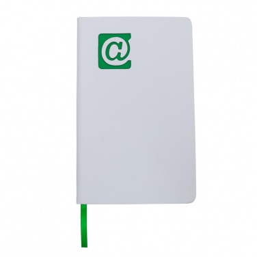 Logotrade promotional gift picture of: Plain notepad, @ 130x210/80p, green/white