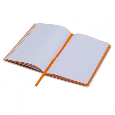 Logotrade promotional products photo of: Plain notepad, @ 130x210/80p, orange/white