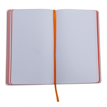 Logo trade promotional product photo of: Plain notepad, @ 130x210/80p, orange/white