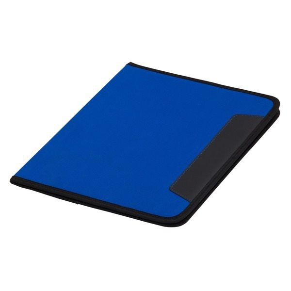 Logo trade promotional item photo of: Ortona A4 folder, blue/black