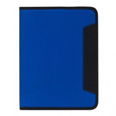 Logotrade promotional item picture of: Ortona A4 folder, blue/black