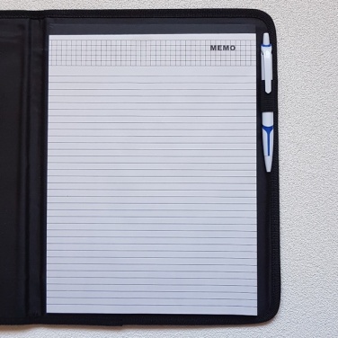 Logo trade promotional products picture of: Ortona A4 folder, blue/black