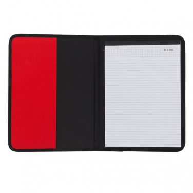 Logotrade promotional item image of: Ortona A4 folder, red/black