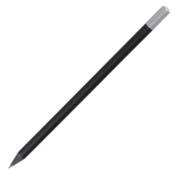 Logotrade promotional product picture of: Wooden pencil, black