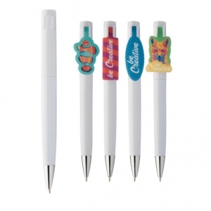 Logo trade promotional giveaways picture of: Creaclip ballpoint pen custom made