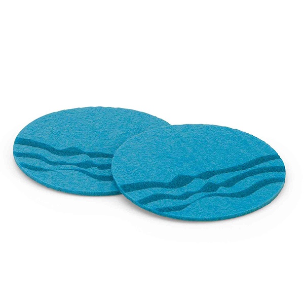 Logotrade promotional product picture of: Set of 2 coasters, blue