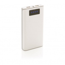 10.000 mAh powerbank with display, white