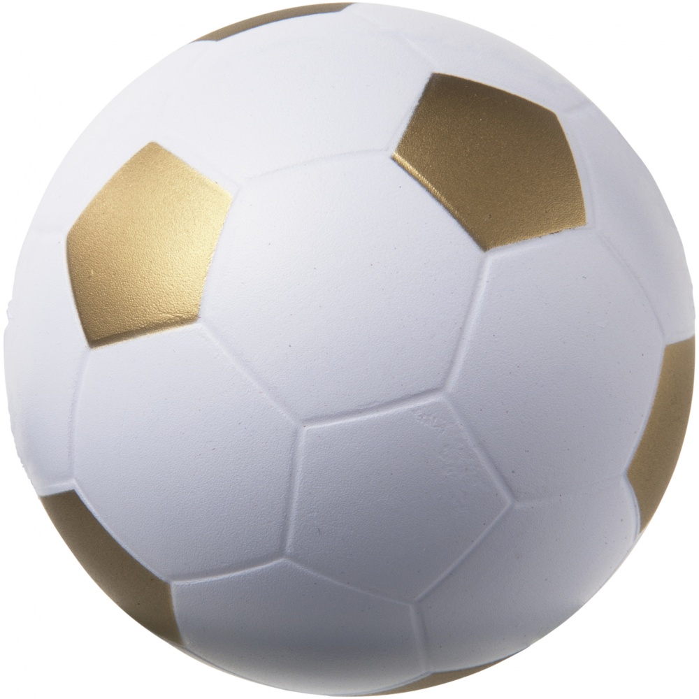 Logotrade promotional product picture of: Football stress reliever, gold