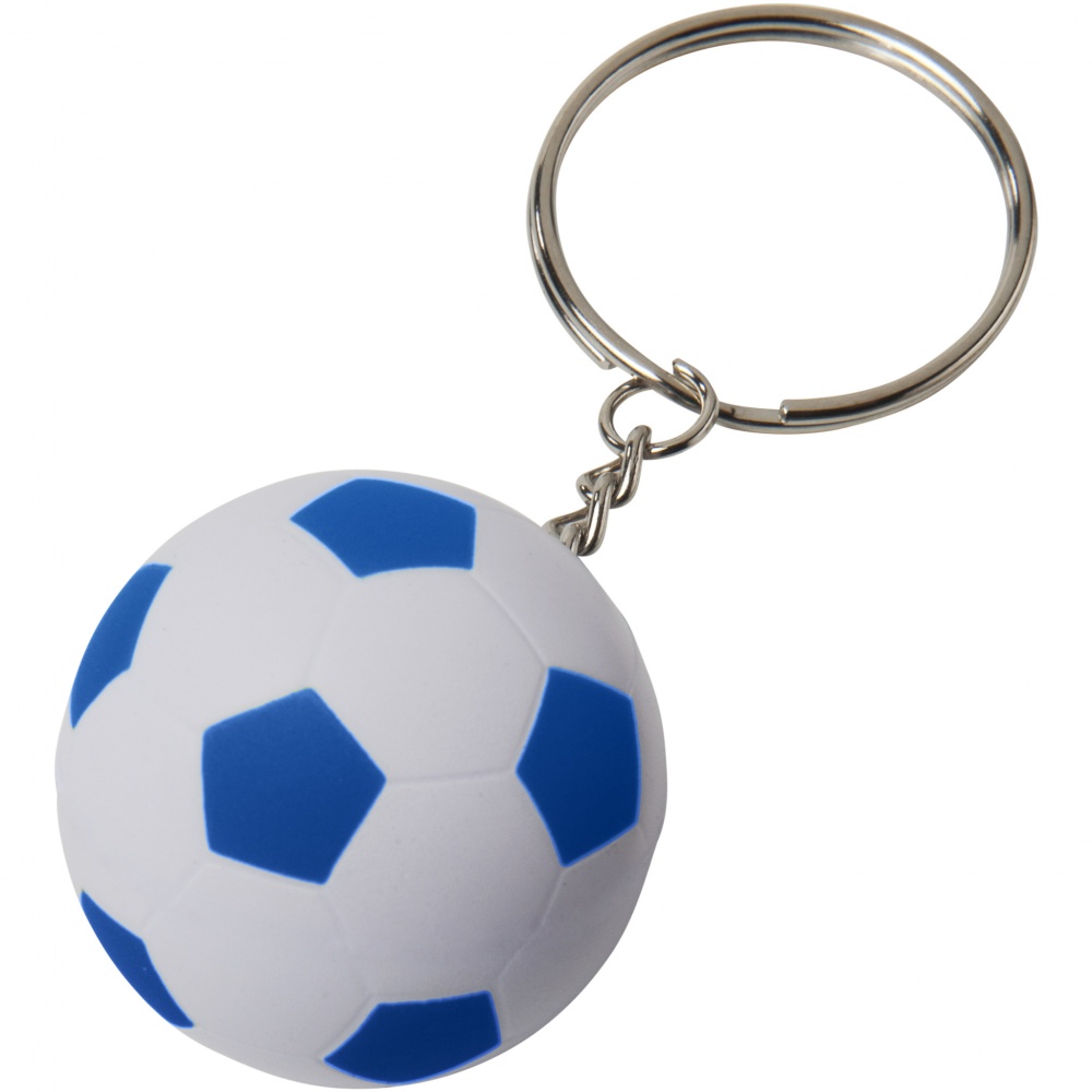 Logo trade promotional products picture of: Striker football key chain, blue