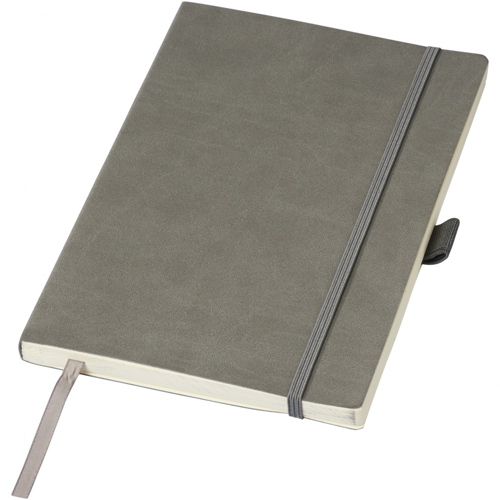 Logo trade promotional items picture of: Revello Notebook A5, grey