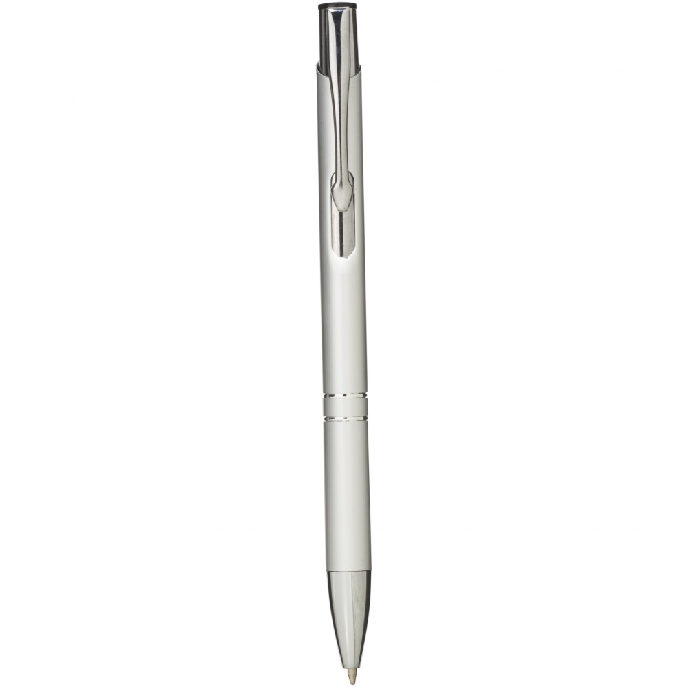 Logo trade promotional item photo of: Moneta Ballpoint Pen, Silver