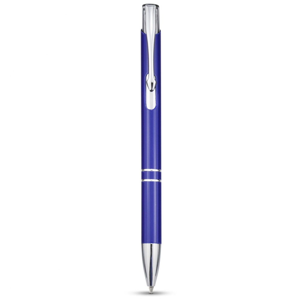 Logo trade promotional products image of: Moneta Ballpoint Pen, Blue