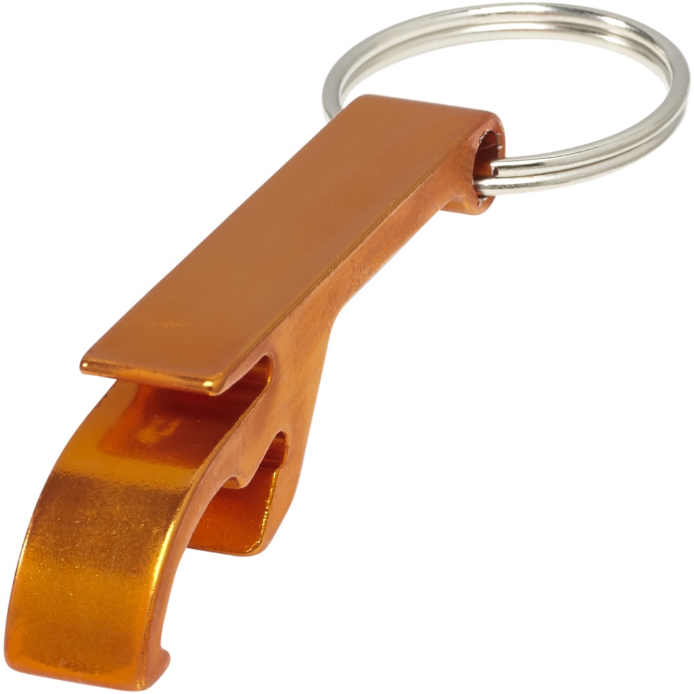 Logotrade corporate gift picture of: Tao alu bottle and can opener key chain, orange