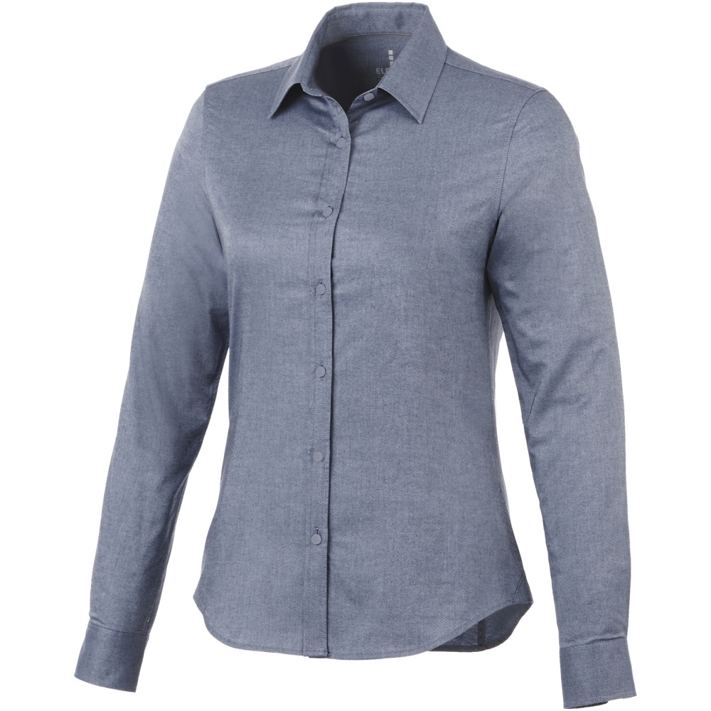 Logo trade business gift photo of: Vaillant long sleeve ladies shirt, navy