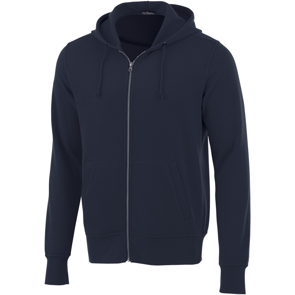 Logotrade promotional gift image of: Cypress full zip hoodie, navy blue