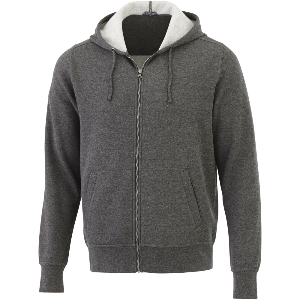 Logotrade corporate gift image of: Cypress full zip hoodie, dark grey