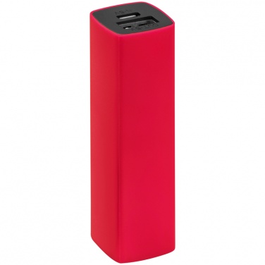 Logo trade promotional merchandise photo of: 2200 mAh Powerbank with case, Red