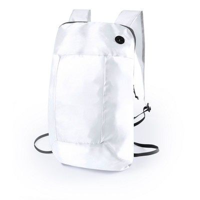 Logotrade promotional item image of: Foldable backpack, White