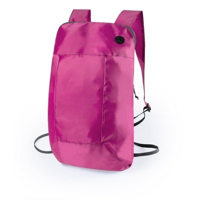 Logo trade promotional merchandise image of: Foldable backpack, Pink