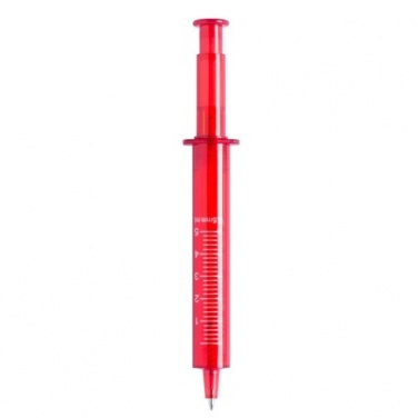 Logotrade promotional gifts photo of: Ball pen "syringe", Red