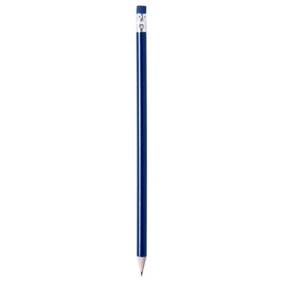 Logo trade promotional giveaways picture of: Pencil with eraser, Blue