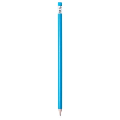 Logo trade promotional items image of: Pencil with eraser, Blue