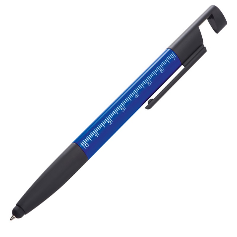 Logo trade promotional merchandise picture of: Plastic ball pen DAAN, Blue