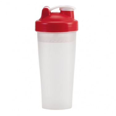 Logotrade corporate gift image of: 600 ml Muscle Up shaker, red