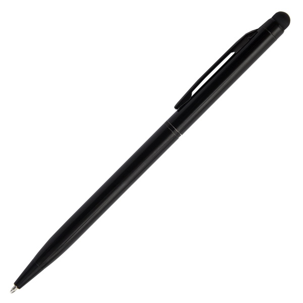 Logotrade promotional merchandise picture of: Touch Top ballpen, black