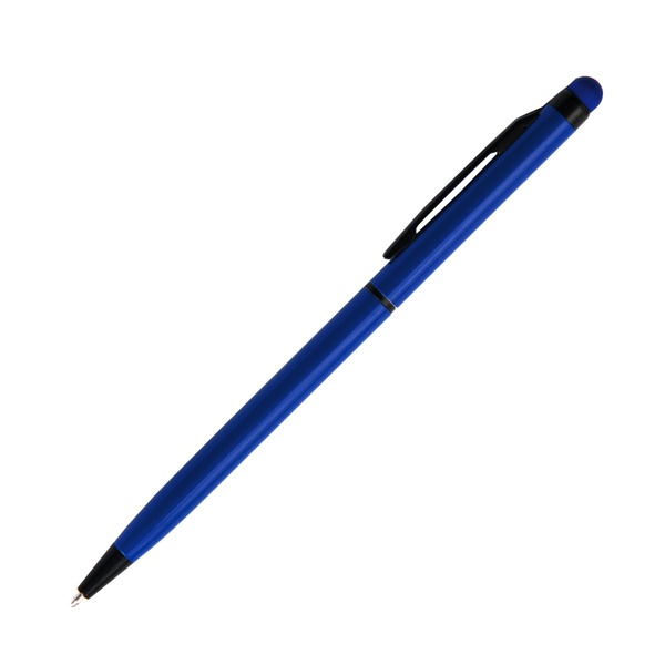 Logo trade promotional products picture of: Touch Top ballpen, blue