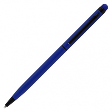 Logo trade corporate gifts image of: Touch Top ballpen, blue