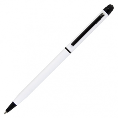 Logotrade promotional merchandise photo of: Touch Top ballpen, white