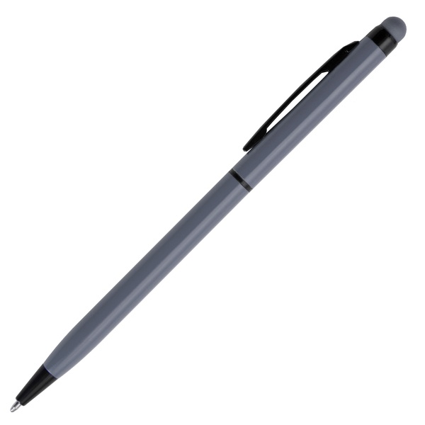 Logo trade promotional items image of: Touch Top ballpen, grey