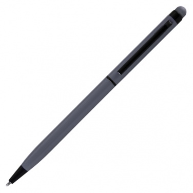 Logo trade promotional item photo of: Touch Top ballpen, grey