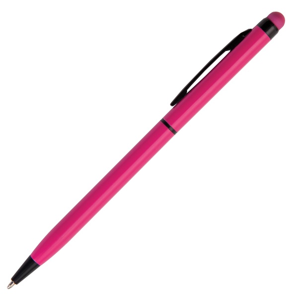 Logo trade promotional merchandise photo of: Touch Top ballpen, pink