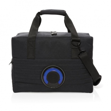 Logo trade corporate gifts picture of: Party speaker cooler bag, black