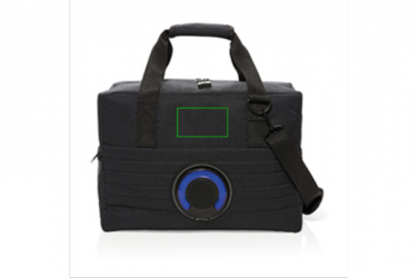 Logo trade promotional items image of: Party speaker cooler bag, black