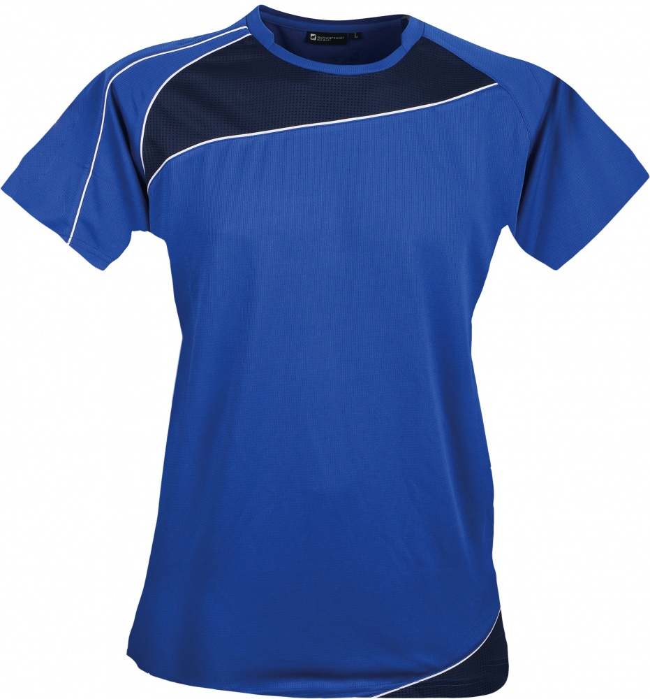 Logo trade promotional giveaways image of: RILA WOMEN T-shirt, blue