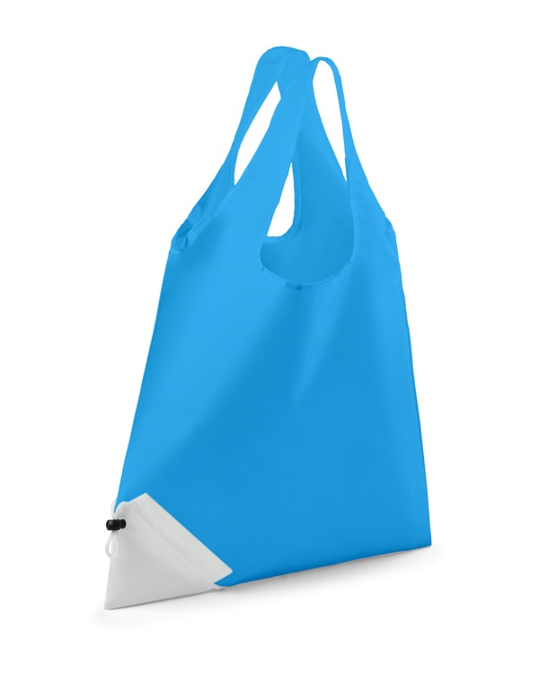 Logo trade promotional products image of: Foldable bag KOOP, light blue