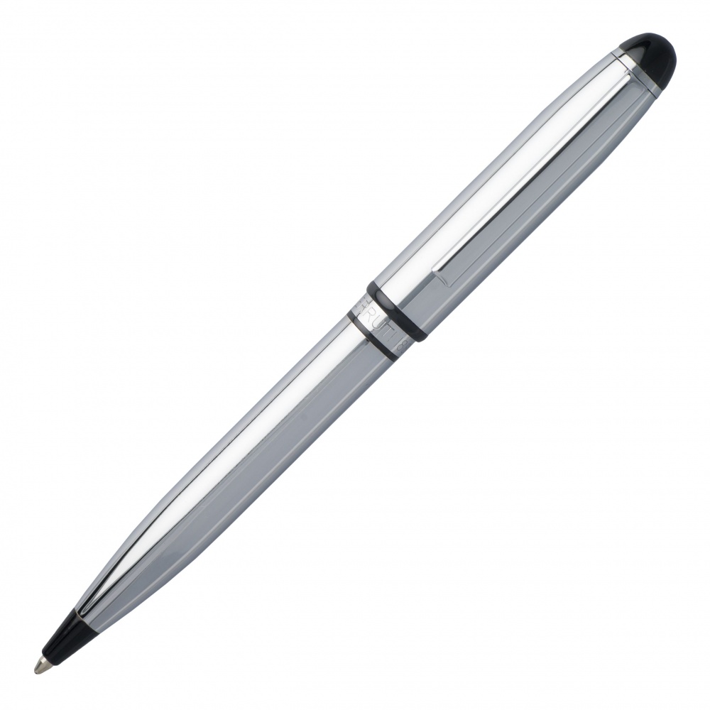 Logotrade promotional merchandise picture of: Ball pen Leap Chrome, Grey