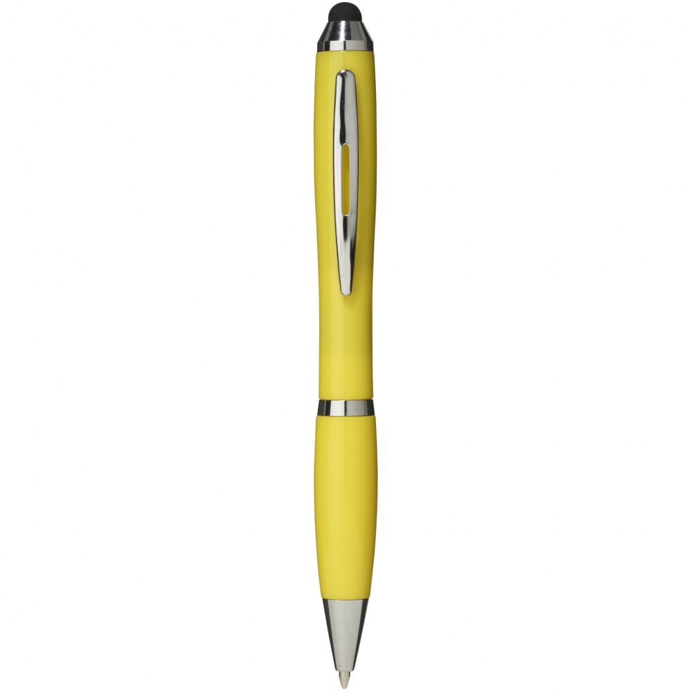 Logotrade promotional product image of: Nash stylus ballpoint pen, yellow