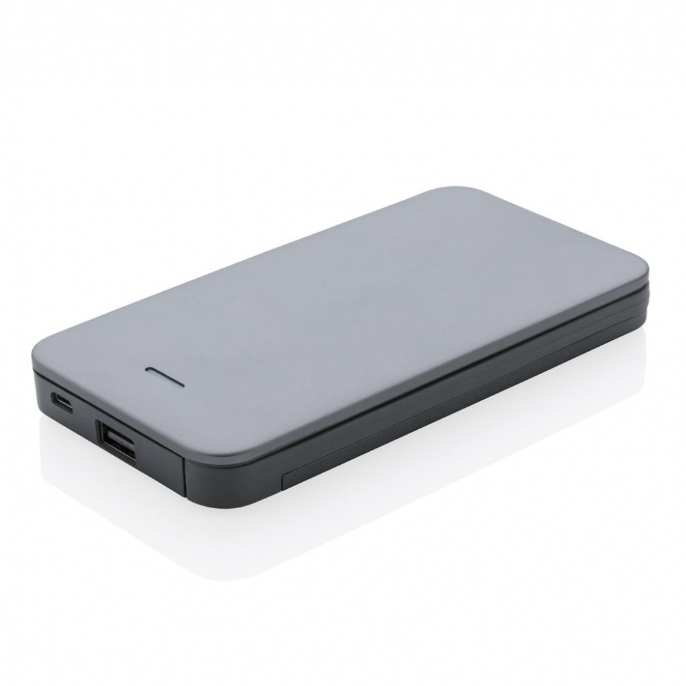 Logo trade corporate gifts image of: 10.000 mAh MFi licensed powerbank , silver