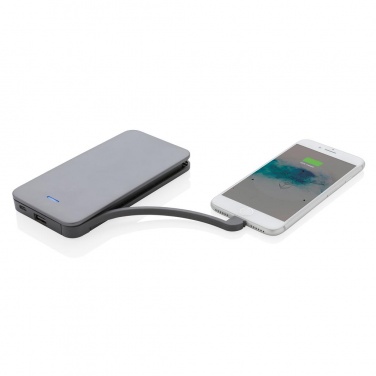 Logotrade promotional giveaway image of: 10.000 mAh MFi licensed powerbank , silver