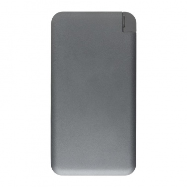 Logo trade business gifts image of: 10.000 mAh MFi licensed powerbank , silver