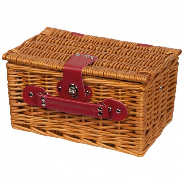 Logotrade promotional item image of: Picnic basket with cutlery, brown