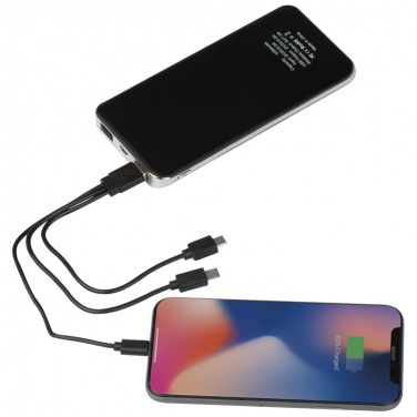 Logotrade promotional gift picture of: Wireless powerbank - 8000 mAh, black