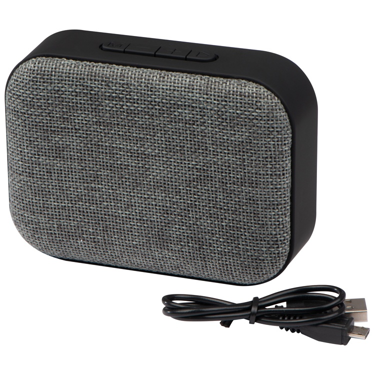 Logo trade promotional products picture of: Bluetooth speaker + radio, grey