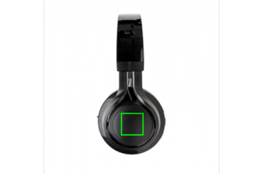 Logo trade promotional giveaways picture of: Wireless light up logo headphone, black