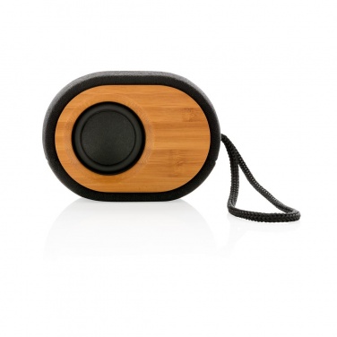 Logo trade promotional products picture of: Cool Bamboo X  speaker, black