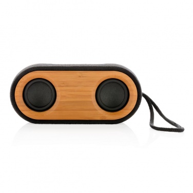 Logotrade promotional gift picture of: Bamboo X double speaker, black